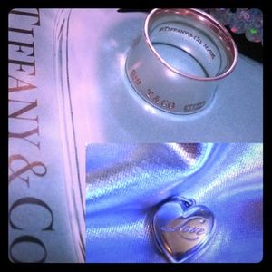 Tiffany & Co. Silver Wide Ring and Big Locket.